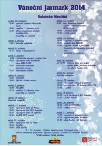Program vánoční jarmark 2014