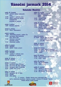 Program vánoční jarmark 2014