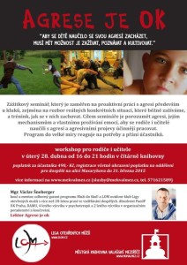 plakát workshop agrese je ok